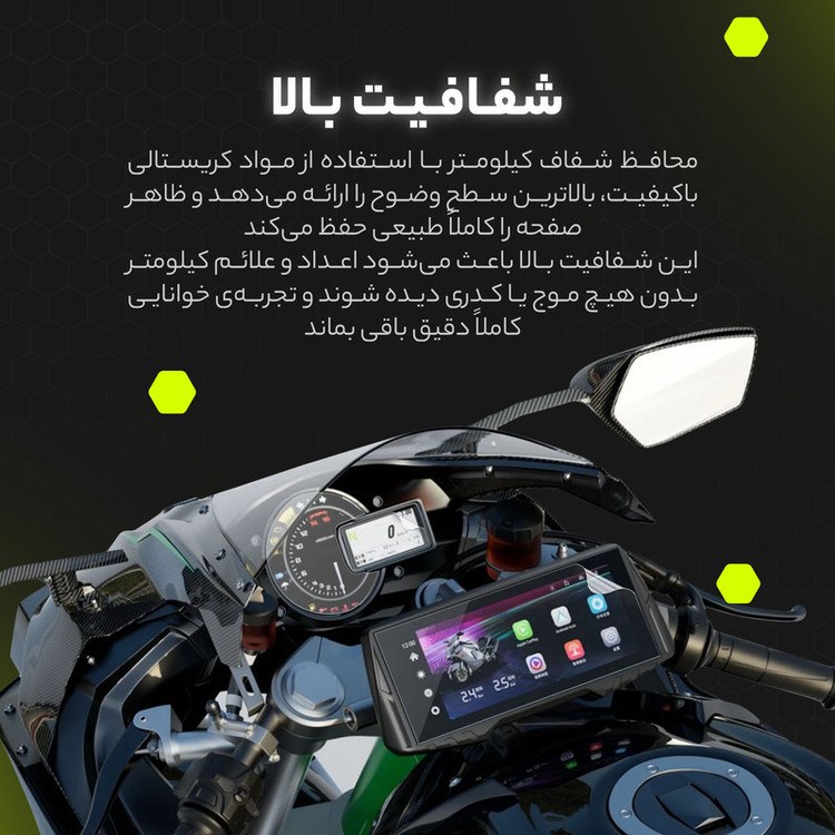 برچسب محافظ صفحه کیلومتر موتور سیکلت مولتی نانو مدل X-S1T مناسب برای زونتس Z2 200 Z2