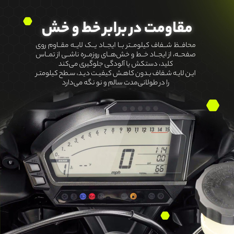 برچسب محافظ صفحه کیلومتر موتور سیکلت مولتی نانو مدل X-S1T مناسب برای زونتس Z2 200 Z2