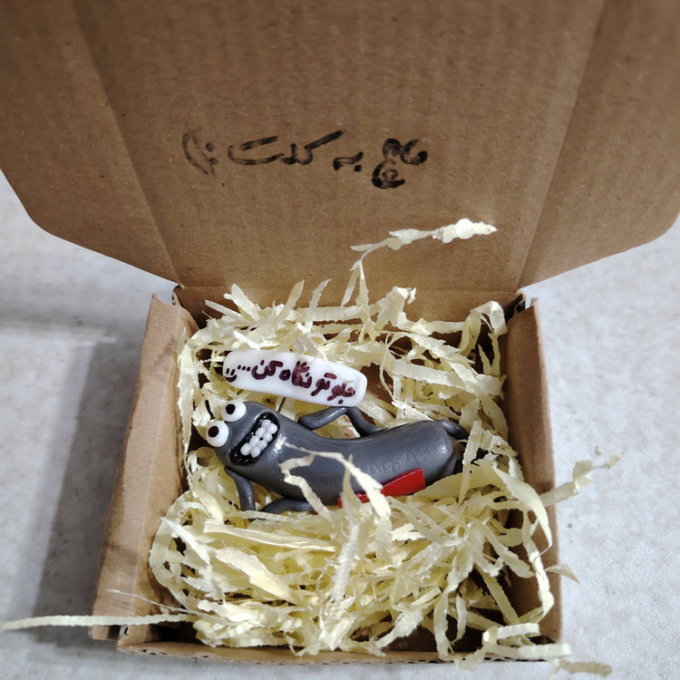 عروسک داشبورد خودرو طرح جلوتو نگاه کن