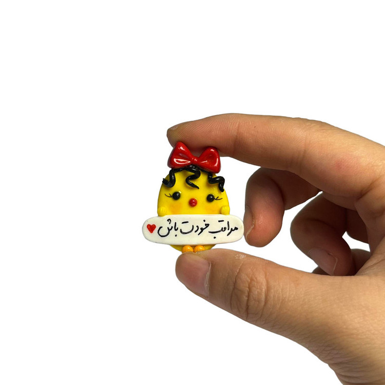 عروسک داشبوردی خودرو طرح جوجه کیوت مدل مراقب خودت باش