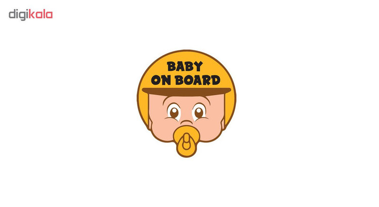 برچسب بدنه خودرو طرح Baby on Board مدل B-04