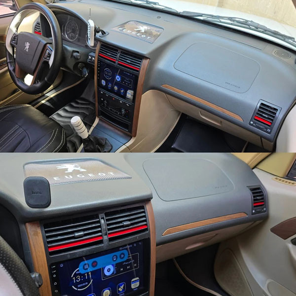 رد لاین و کاور داشبورد خودرو چیکال مدل P-885 مناسب برای پژو پارس/پژو ۴۰۵ بسته 4 عددی