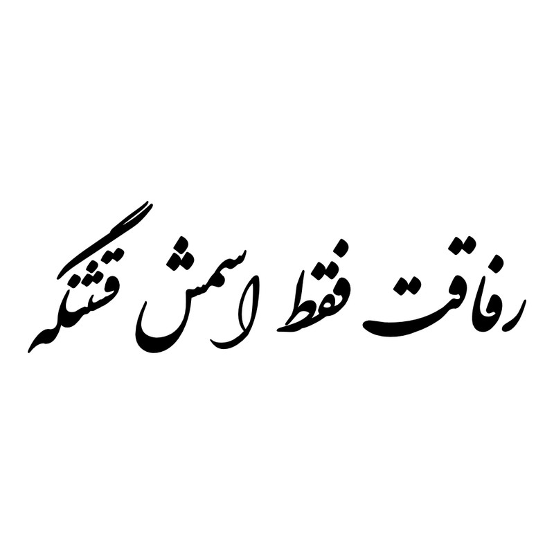 برچسب بدنه خودرو طرح رفاقت فقط اسمش قشنگه کد MT-B421