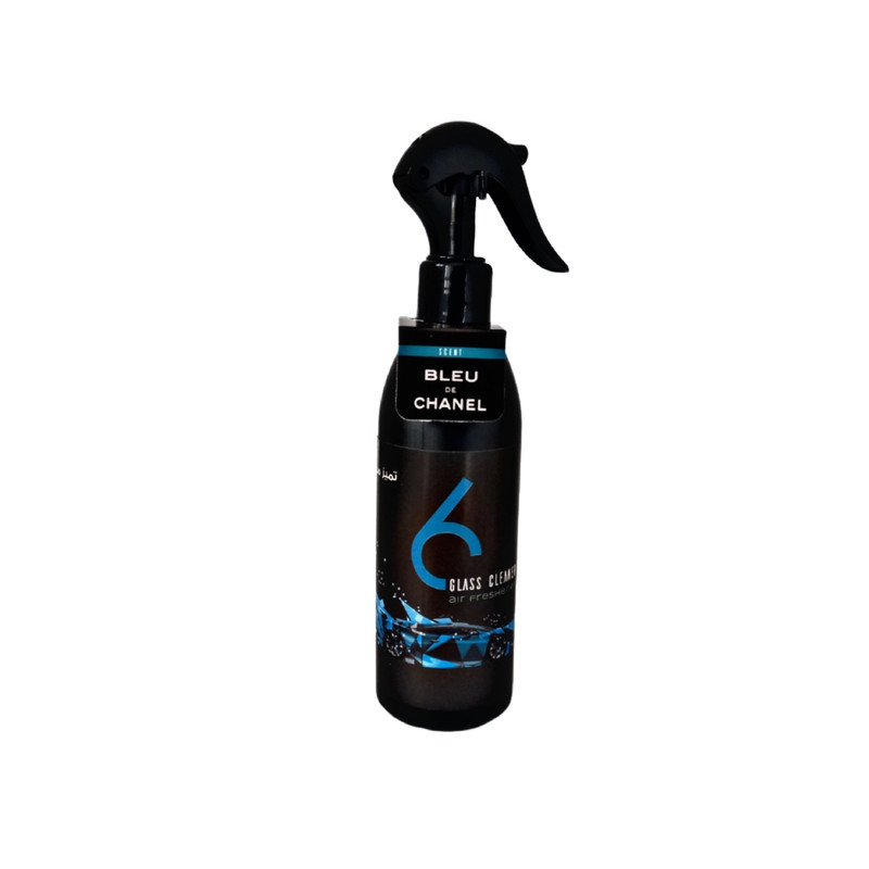 اسپری خوشبو کننده و شیشه شور اتومبیل سیکس مدل Glass cleaner BLUE DE CHANEL حجم 270 میل