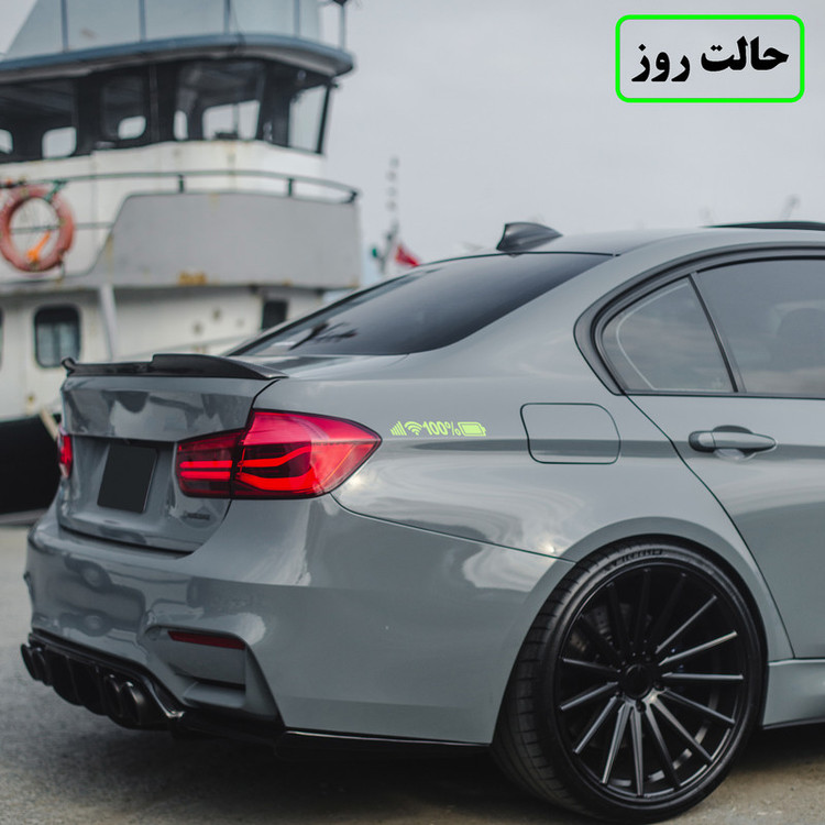 برچسب بدنه خودرو مدل شب تاب طرح نوتیفیکیشن کد CK
