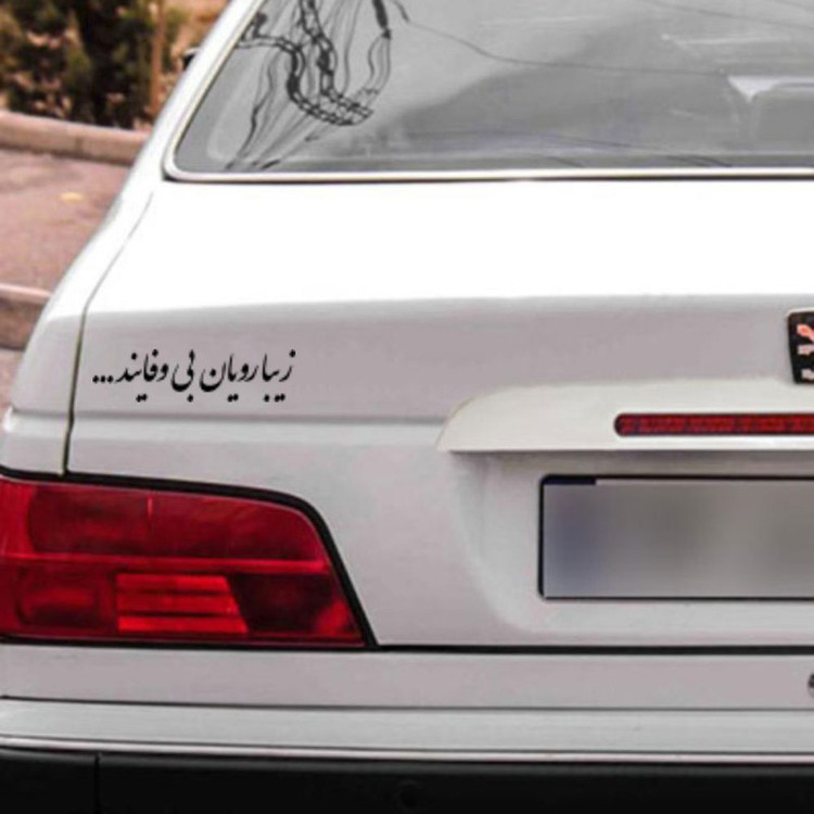 برچسب بدنه خودرو طرح زیبارویان بی وفایند کد MT-B489