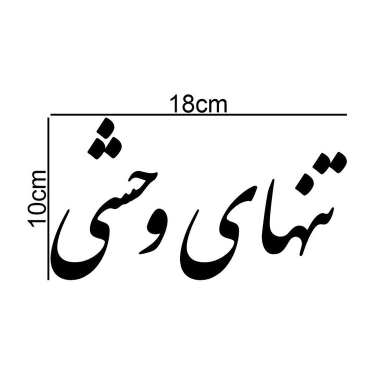 برچسب بدنه خودرو طرح تنهای وحشی کد MT-B449