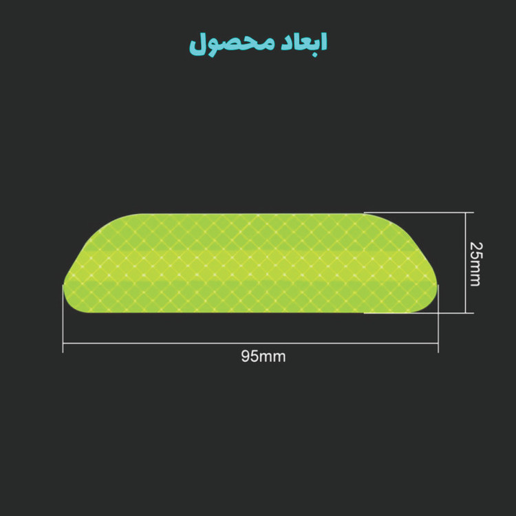 برچسب شبرنگ هشدار باز بودن درب خودرو ونگارد مدل S114 مناسب برای تیبا بسته 4 عددی