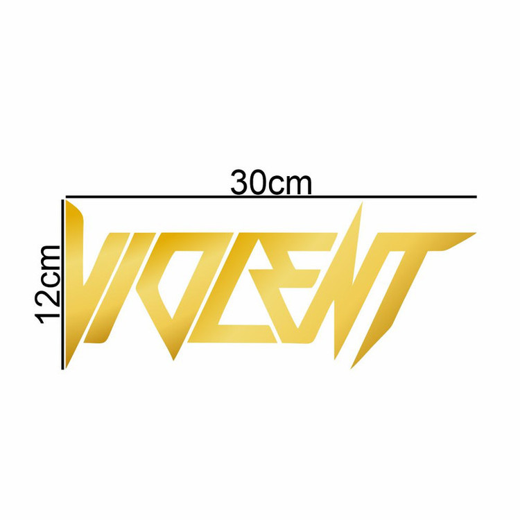 برچسب بدنه خودرو ماتریسیو طرح violent طلایی کد M-G60