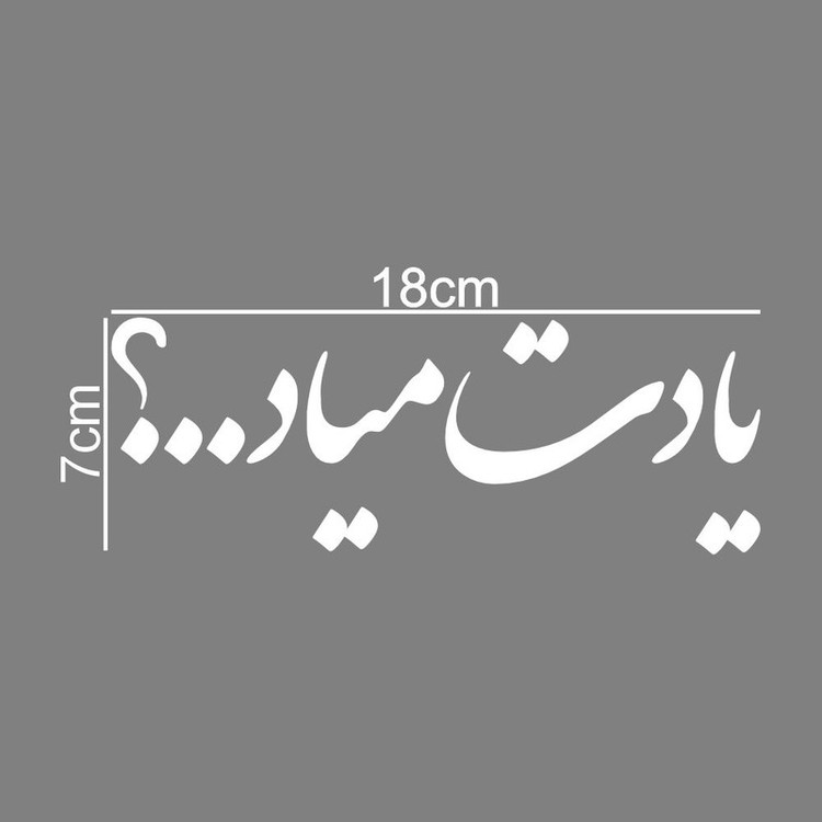 برچسب بدنه خودرو طرح یادت میاد کد MT-W482