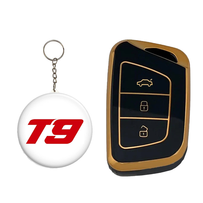 کاور ریموت و سوئیچ خودرو کالانیکس مدل COV-T9-100364 مناسب برای کی ام سی T9 به همراه جاسوئیچی