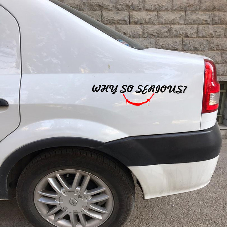 برچسب بدنه خودرو طرح WHY SO SERIOUS کد SW100