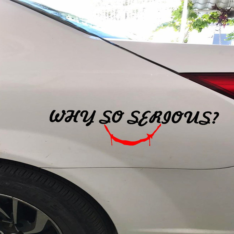 برچسب بدنه خودرو طرح WHY SO SERIOUS کد SW100