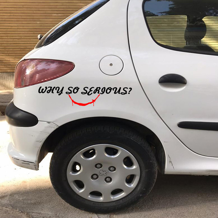 برچسب بدنه خودرو طرح WHY SO SERIOUS کد SW100