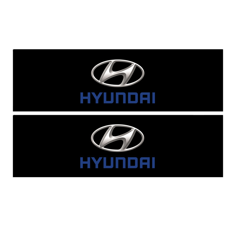 برچسب پا رکابی خودرو طرح HYUNDAI مدل TIG025 بسته ۲ عددی