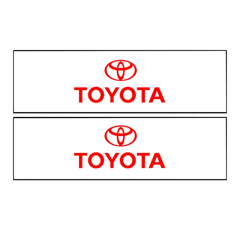 برچسب پا رکابی خودرو طرح TOYOTA مدل TIG021 بسته ۲ عددی