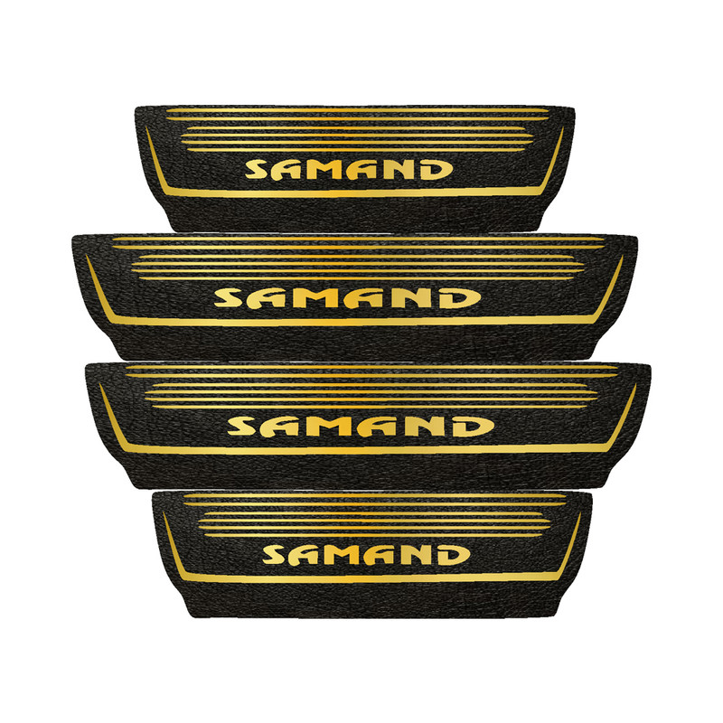 برچسب پارکابی خودرو مهدیار طرح چرم کد pkT1073 مناسب برای سمند  بسته 4 عددی