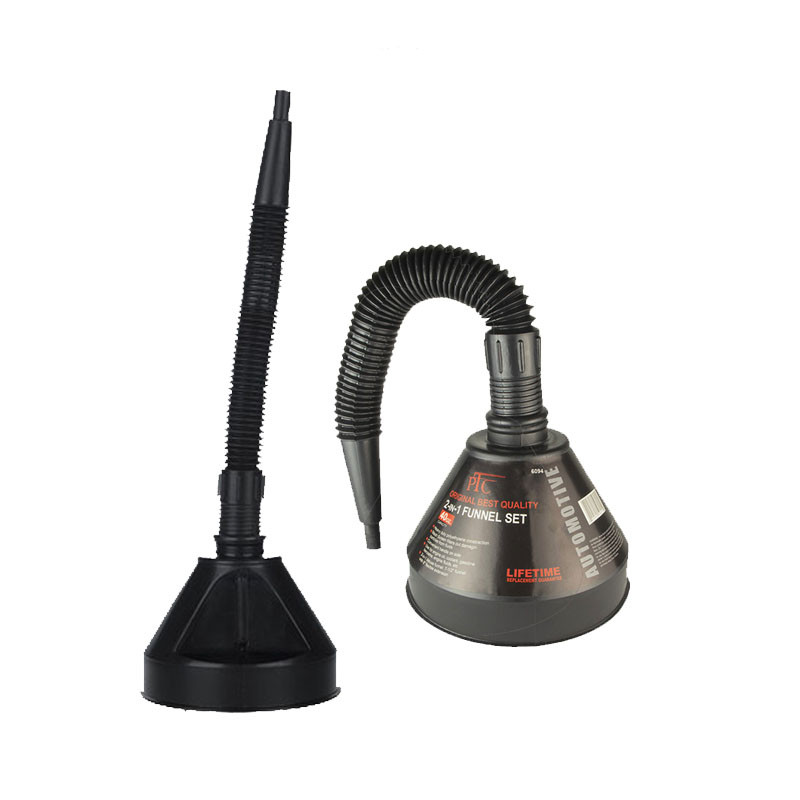 قیف خرطومی خودرو پی تی سی مدل 2in 1 Funnel بسته 2 عددی