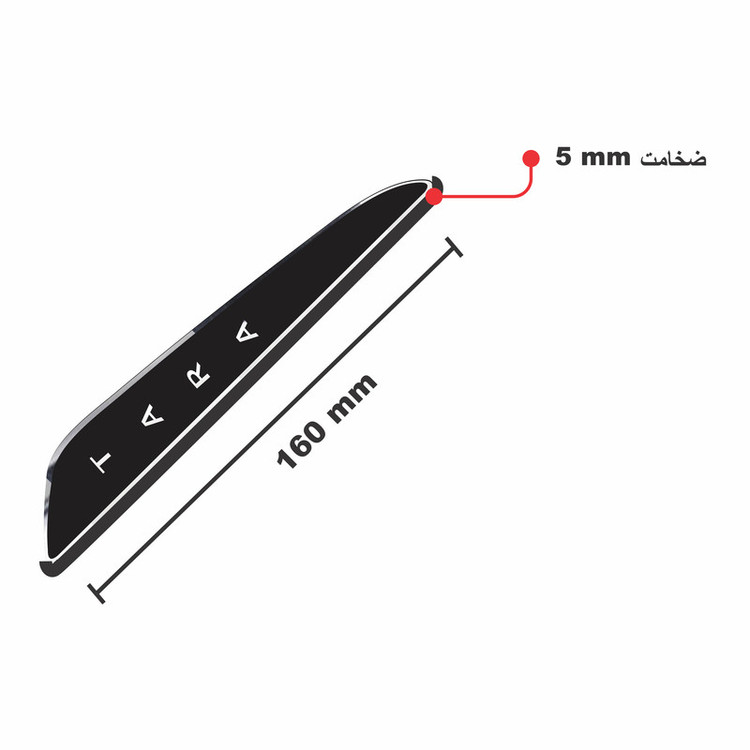 ضربه گیر در خودرو کد s129-L مناسب برای تارا مجموعه 4 عددی