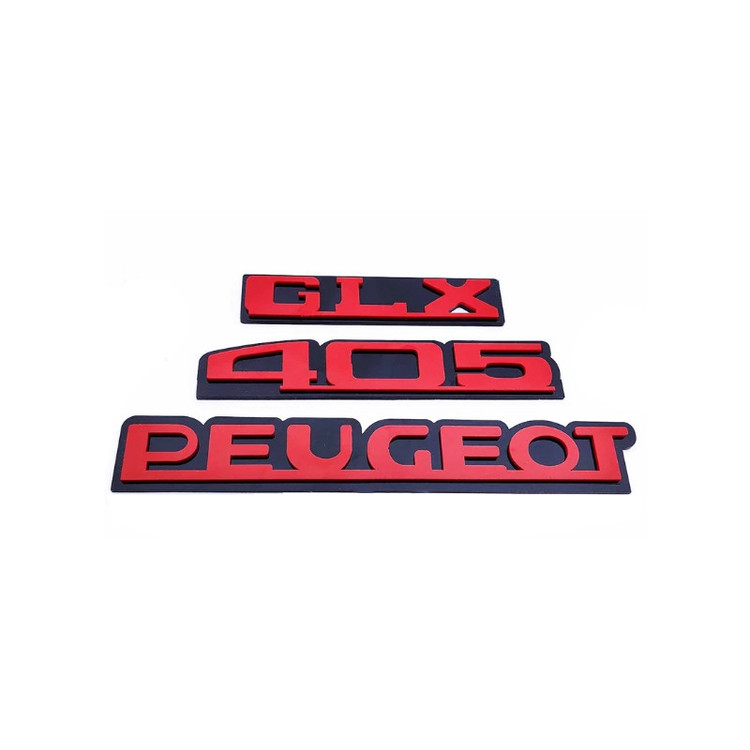 آرم صندوق عقب خودرو کالانیکس مدل PUG-405RED-1058 مناسب برای پژو 405 مجموعه 3 عددی