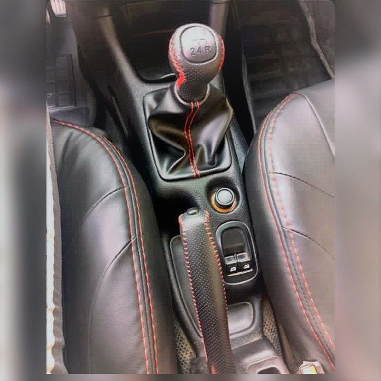 سردنده مدل P206-BRL مناسب پژو 206 به همراه گردگیر دنده و روکش ترمز دستی