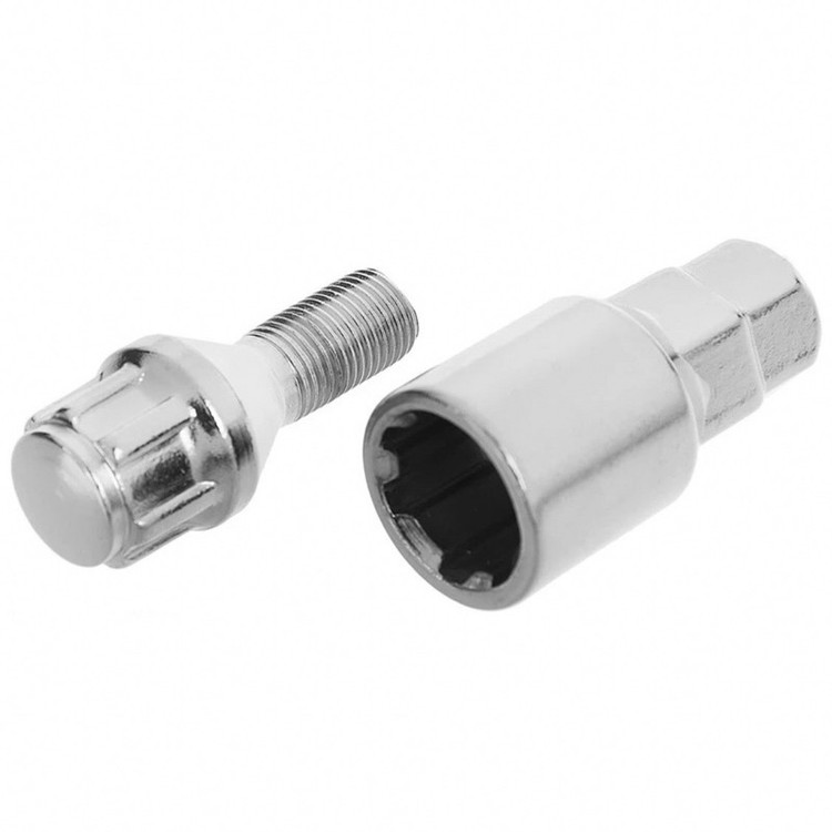 پیچ چرخ و رینگ ضد سرقت خودرو چیکال مدل P-342 مناسب برای رنو استپ وی مجموعه 6 عددی