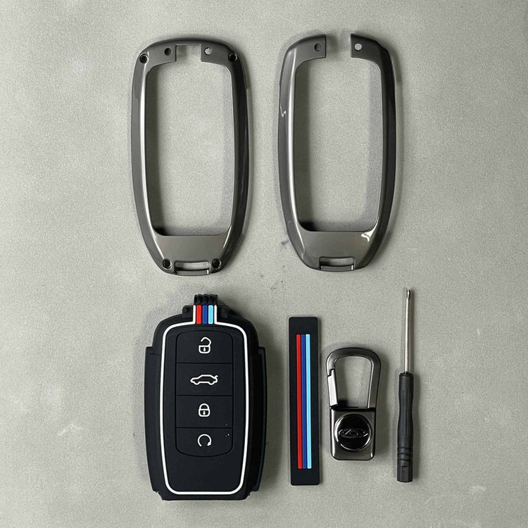 قاب ریموت و جاسوئیچی فلزی خودرو چیکال مدل P-895 مناسب برای تیگو 8 پرو