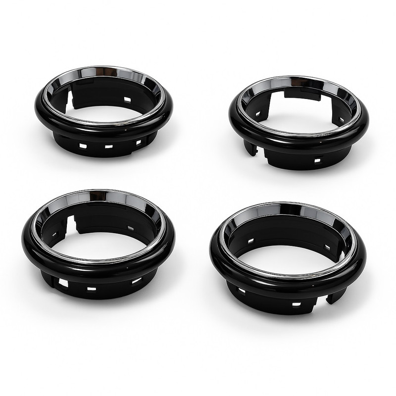 قاب دریچه کولر مدل steel مناسب برای رنو داستر و ساندرو بسته 4 عددی