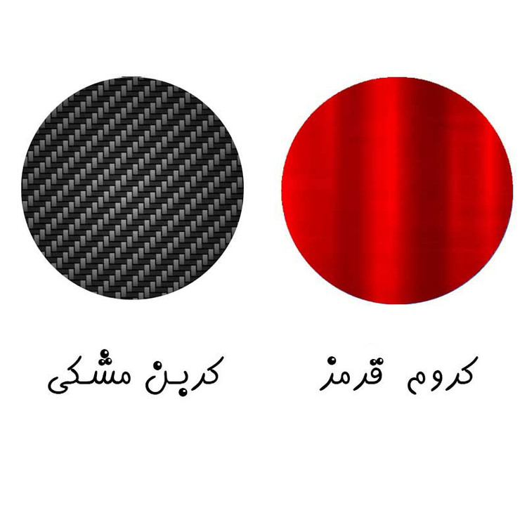 برچسب پارکابی خودرو لندمون کد LC010 MR مناسب برای رانا مجموعه 4عددی به همراه جاکلیدی