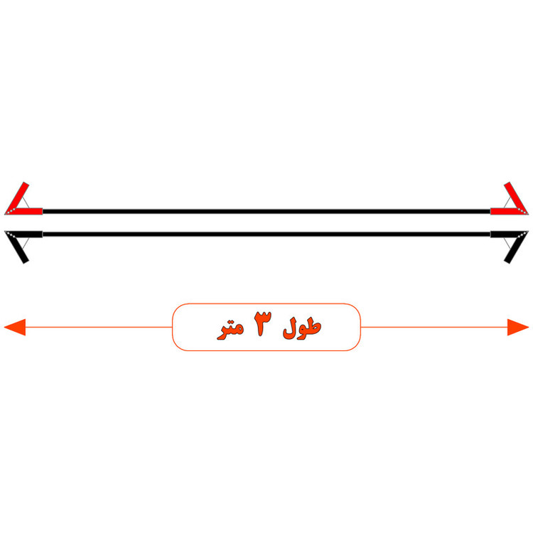 کابل اتصال باتری به باتری خودرو مدل 950A-3m مجموعه دو عددی
