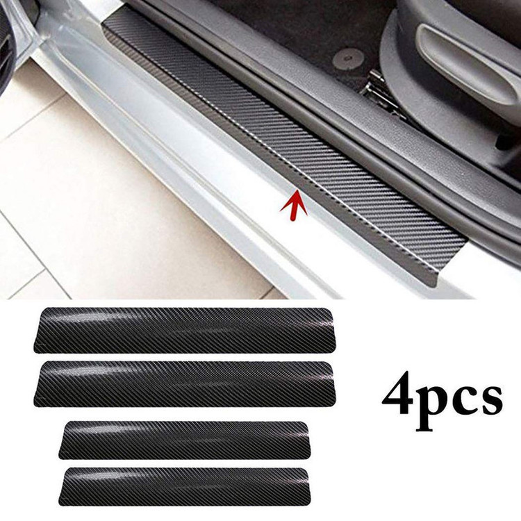 برچسب بدنه خودرو مهدیار طرح پارکابی کربن کد SP1000 مجموعه 4 عددی