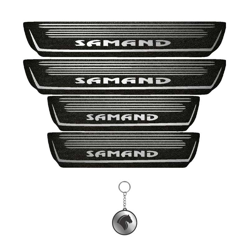 برچسب پارکابی خودرو لندمون کد LMm0021 MS مناسب برای سمند مجموعه 4 عددی به همراه جا کلیدی