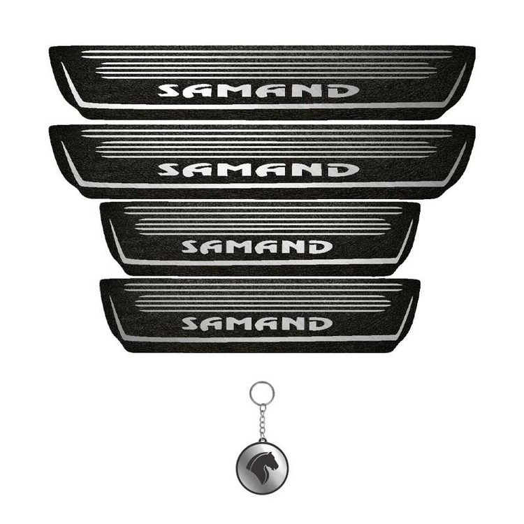 برچسب پارکابی خودرو لندمون کد LMm0021 MS مناسب برای سمند مجموعه 4 عددی به همراه جا کلیدی