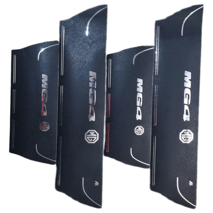 برچسب پارکابی خودرو امیران اسپرت طرح چرم کد 2025078 مناسب برای MG4 مجموعه 4 عددی