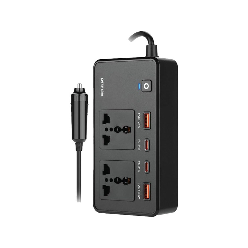 مبدل برق خودرو گرین لاین مدل CG-200 Car Inverter