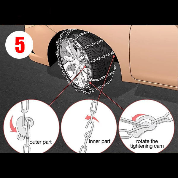 زنجیر چرخ مدل SNOW PRO مناسب برای شاهین بسته دو عددی