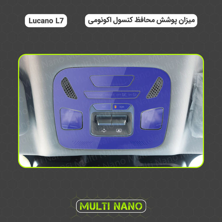 برچسب محافظ مانیتور و کنسول خودرو مولتی نانو مدل X-F1T مناسب برای لوکانو L7 مجموعه 25 عددی