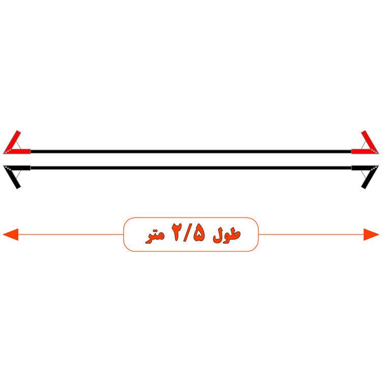 کابل اتصال باتری خودرو مدل Pro MAX 950A-2.5m مجموعه دو عددی