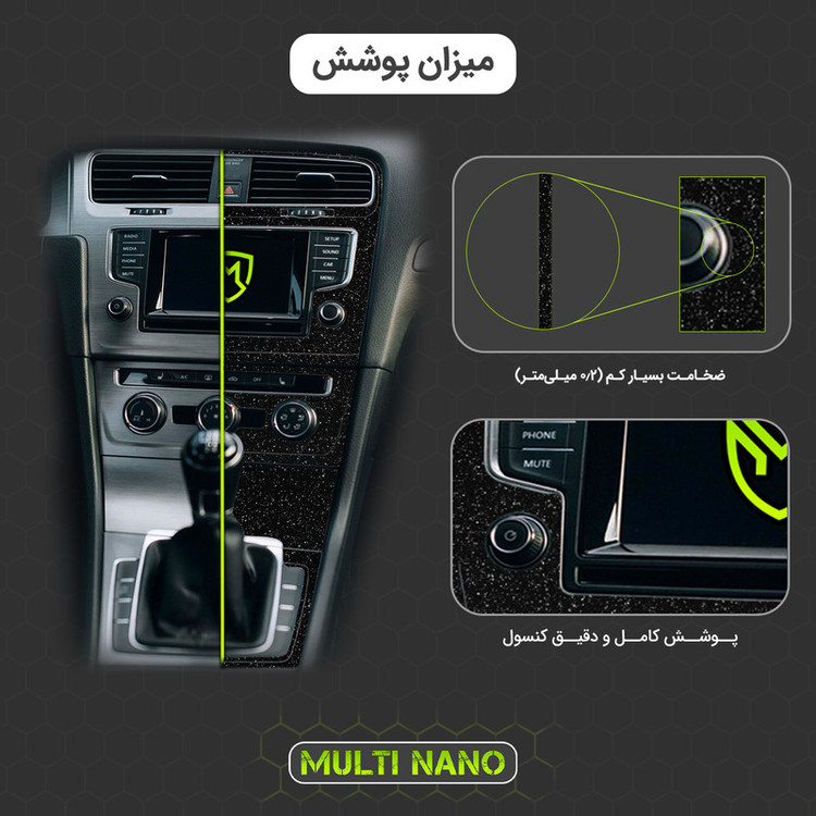 برچسب محافظ کنسول خودرو مولتی نانو مدل X-F1G مناسب برای فونیکس Arrizo 6