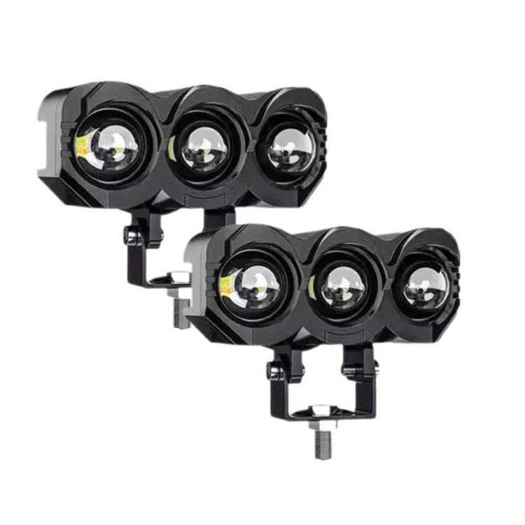 پروژکتور آفرودی موتور سیکلت و خودرو مدل MLX3 بسته دو عددی