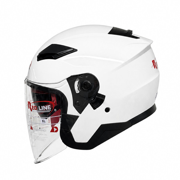 کلاه کاسکت سهچهارم بدون فک ردلاین مدل BRIGHT WHITE 956