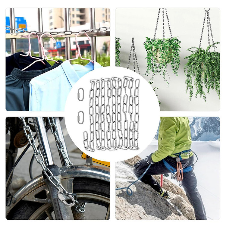 زنجیر گالوانیزه مدل 4mm طول 1 متر