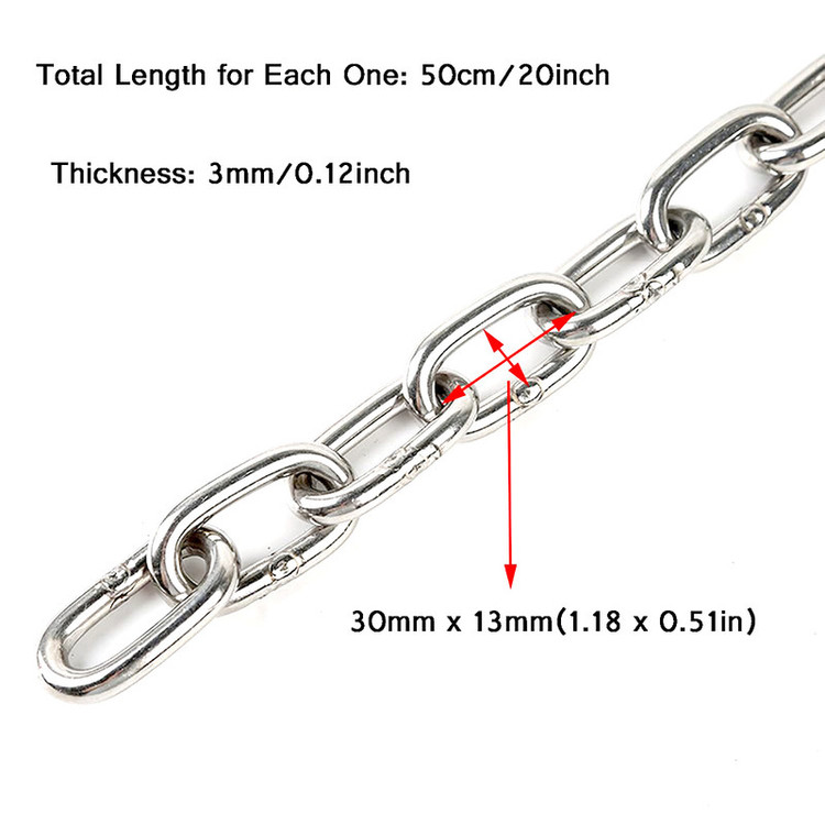 زنجیر گالوانیزه مدل 4mm طول 1 متر