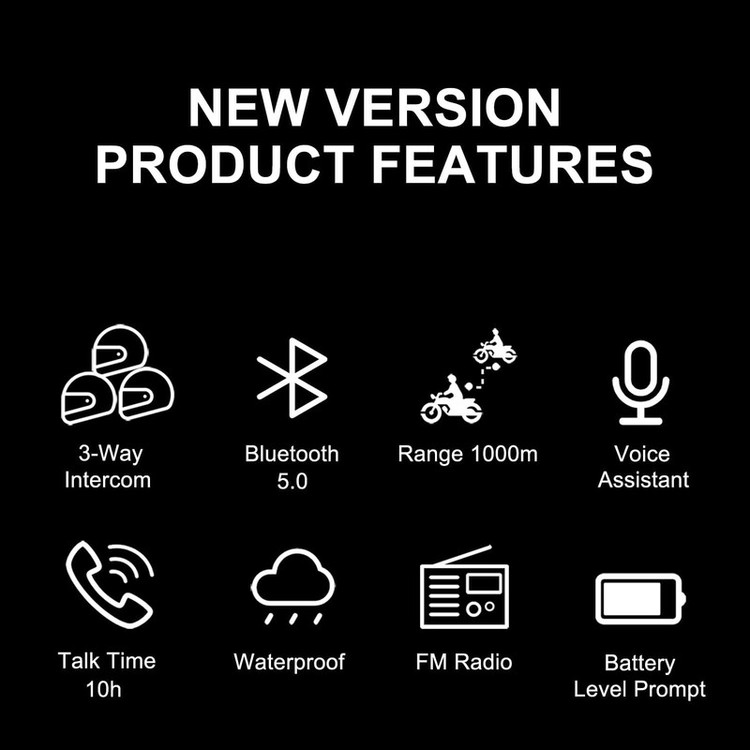 هدست کلاه کاسکت بتویی مدل BT-S3