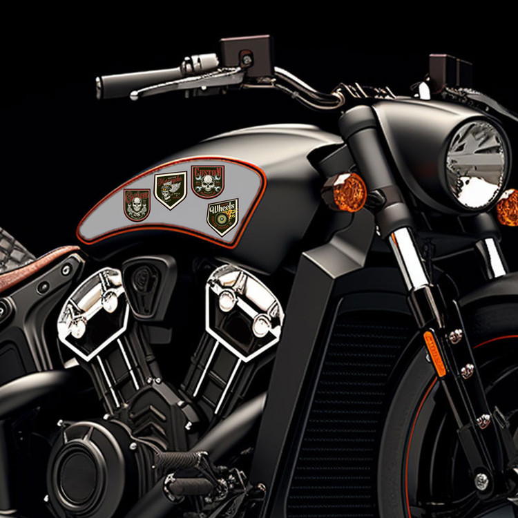 برچسب موتور سیکلت رایسان طرح live to ride کد sm0089 مجموعه 4 عددی