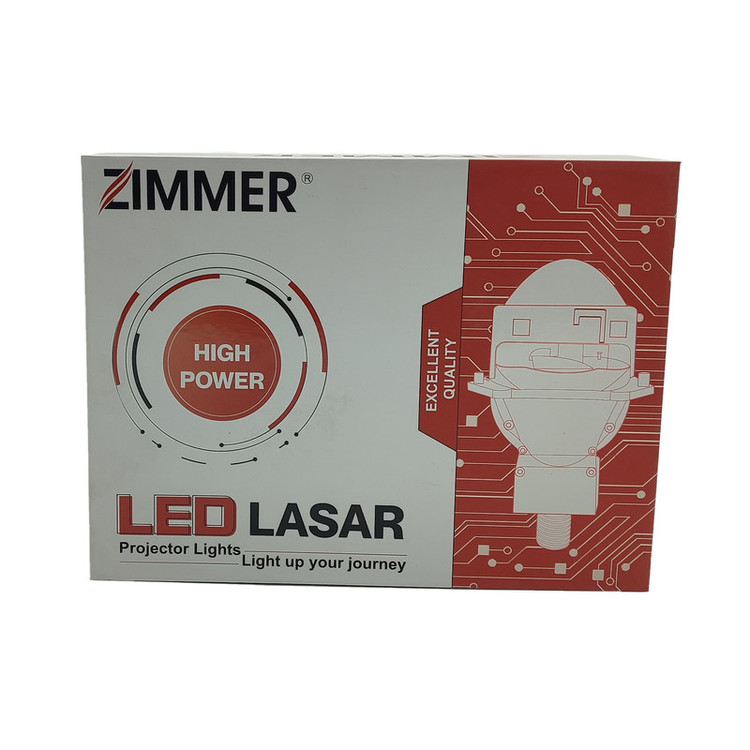 لنز چراغ خودرو زیمر مدل Z25 تک لیزر پایه دو کنتاکت بسته دو عددی