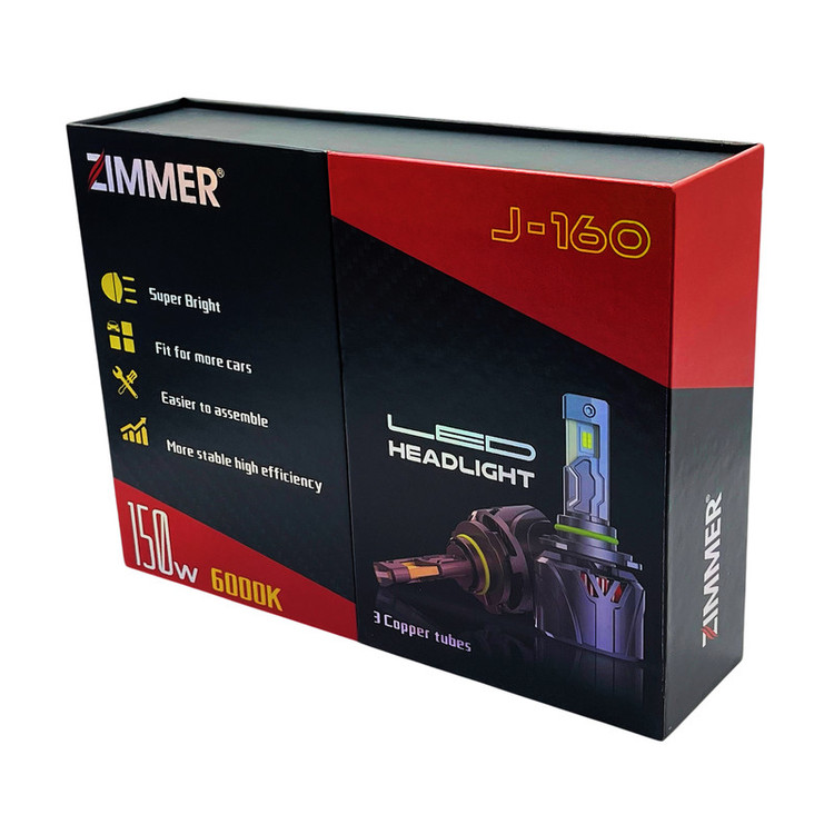 هدلایت لامپ خودرو زیمر مدل J-160 پایه H4 بسته دو عددی