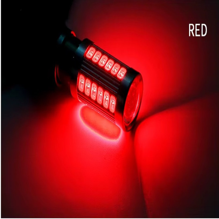 لامپ ترمز یوبیز مدل دو کنتاکت Red پایه 1157 بسته دو عددی