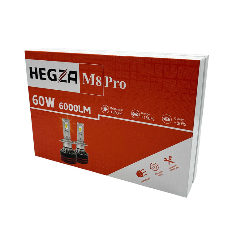هدلایت لامپ خودرو مدلZIMMER HEGZA M8PRO پایه H11 بسته دو عددی