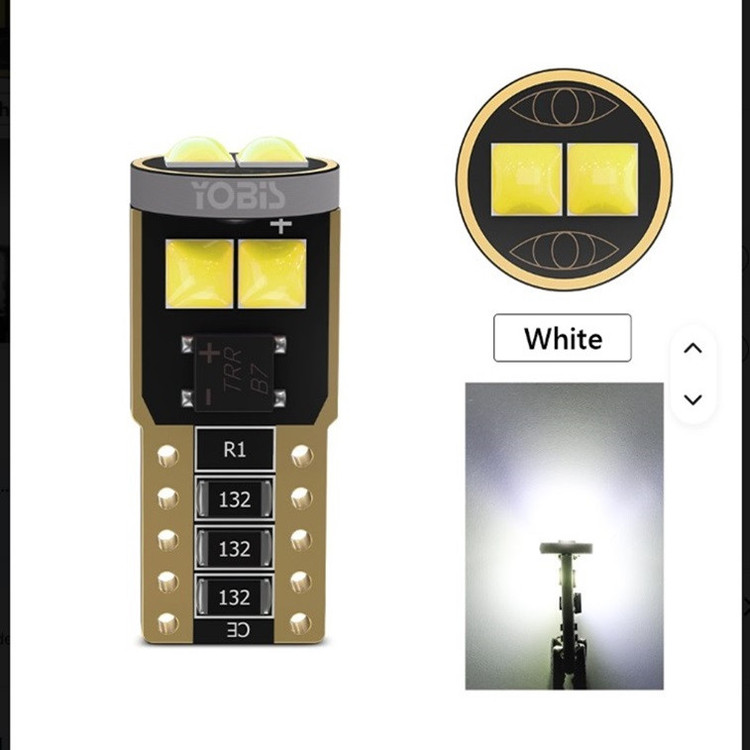 لامپ چراغ و پلاک یوبیز مدل T10-3030-6SMD/w پایهT10 بسته 2 عددی